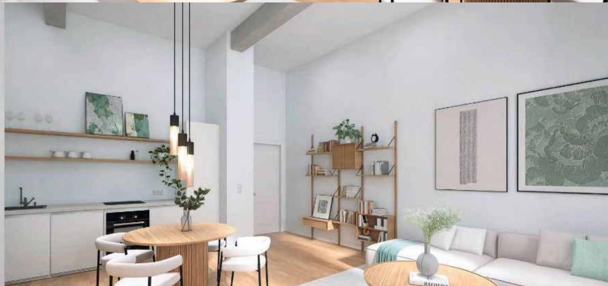 Offener Grundriss im Obergeschoss der Fabrik